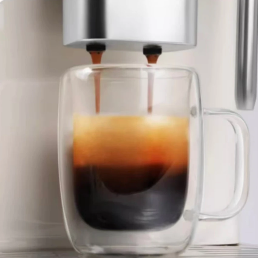 Compact Fully Automatic Coffee Machine Home Office - American Italian Style Grinder Milk Foam details