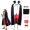 Movie version Shanks cosplay outfit (cape, shirt, pants, belt)