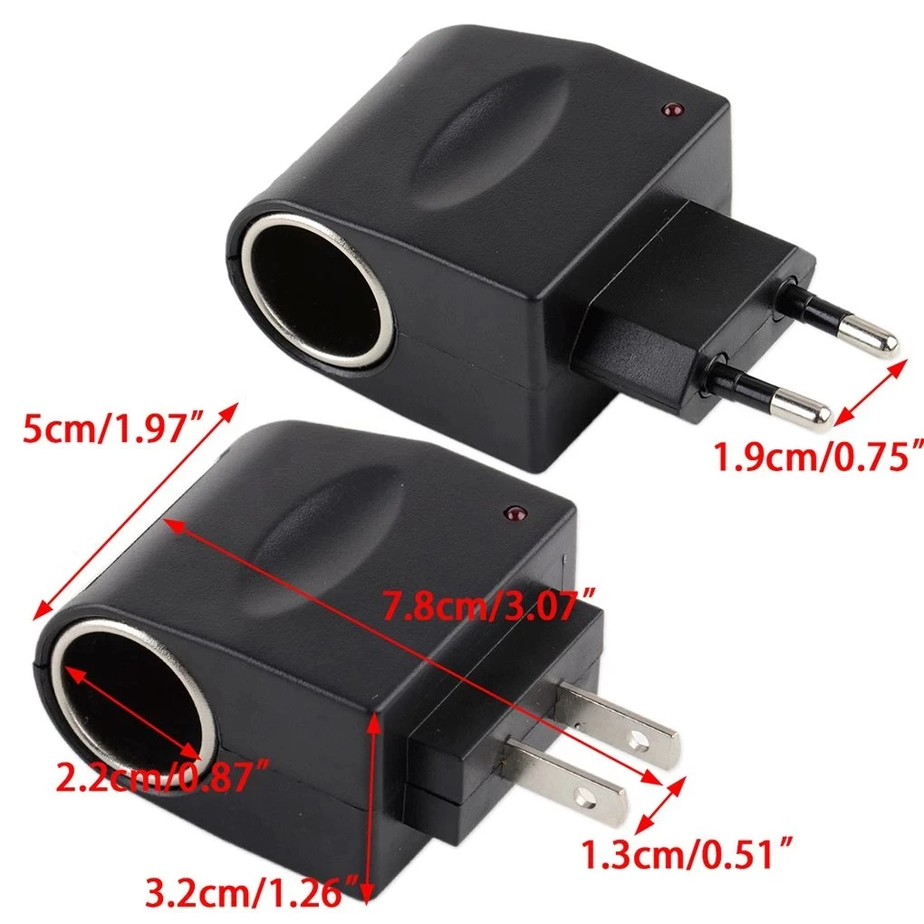ac to dc car cigarette lighter socket adapter us plug Lukyamzn Power Converter, 100V-240V to 12V10A120W, for Tire Inflator, Refrigerator it provides wide AC Adapter With Car Socket