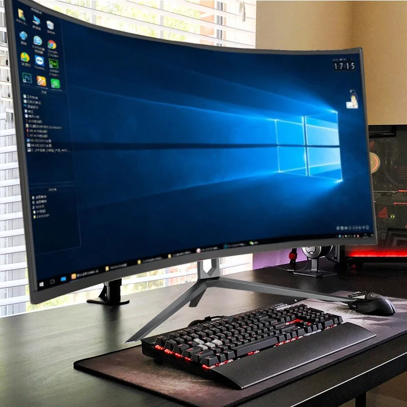 32 Inch Curved  2k LED Gaming Monitor 144hz 1ms No Bezel with Speaker