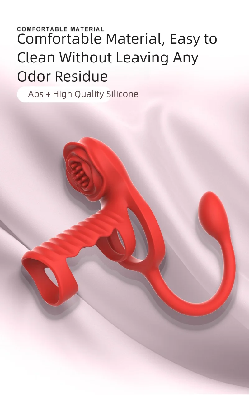 Rose Fine Ring Vibrator für Männer – Sexspielzeug für Paare zur klitoralen Stimulation und für mehr Lust beim Masturbieren_voghion.com