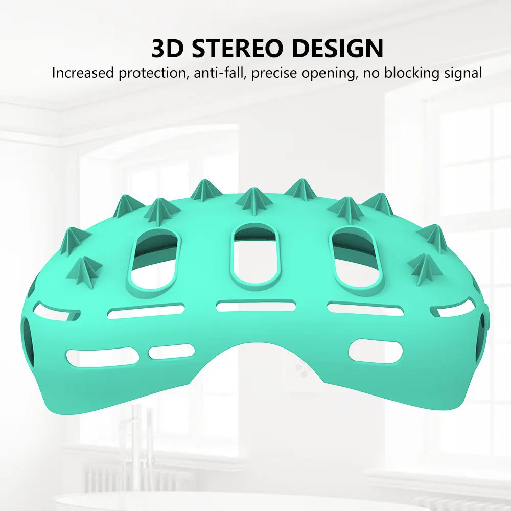 Vr Case For Meta Quest 3 Accessories Video Gaming Silicone Cover Mask Grip 7 Pieces Set Breathable Face Protection Controller details
