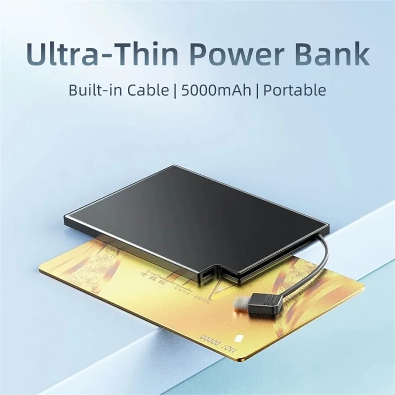 Powerbank Fine Format Carte De Crédit Baladéo - Micro USB + Lightning