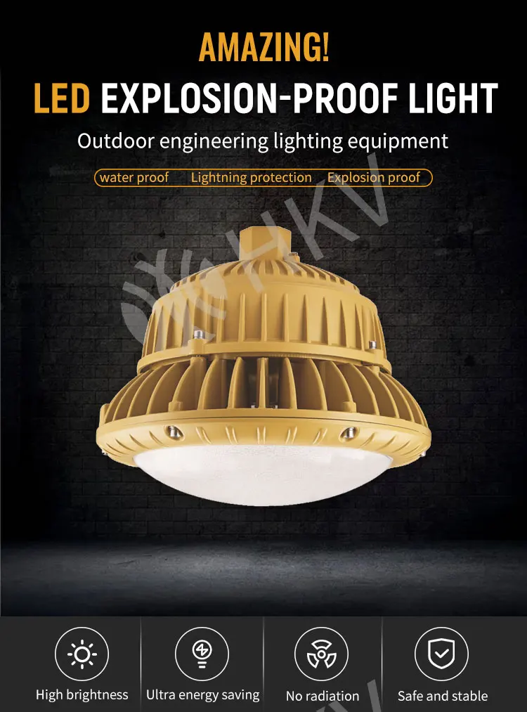 Ip66 Explosion Proof LED Light Fixture Work Light Die Casting Aluminum Housing