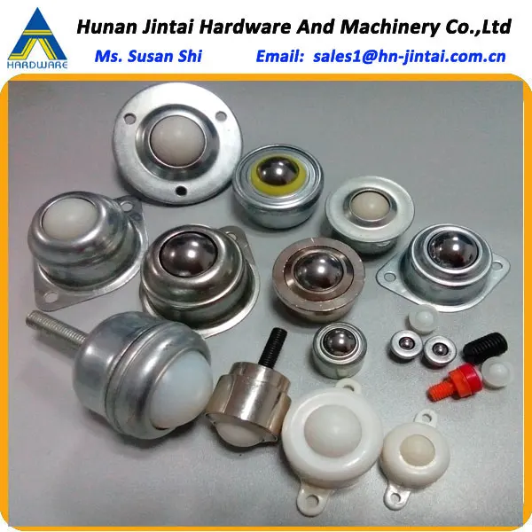 Rigging Hardware Eye Bolt Table Ball Sliding Bearing Conveyor Rubber Wheel Rail Universal Ball Rollers