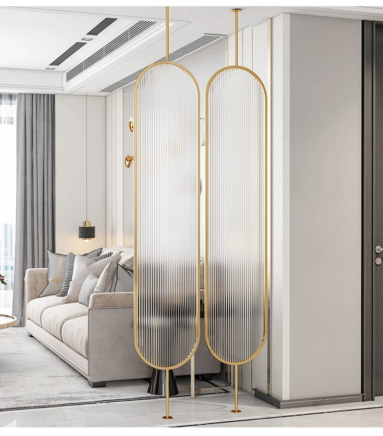 Custom Nordic Light Luxury Wrought Iron Screen Partition Decorative