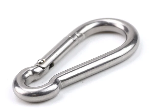 DIN5299 Stainless Steel Carabiner Hook Carbine Metal Spring Buckle Key Ring Carabine Heavy Duty for Camping Hiking 304 Snap Hook
