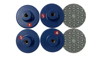 Stone integrated four step polishing disc Suitable for quartz stone, marble, granite, artificial stone