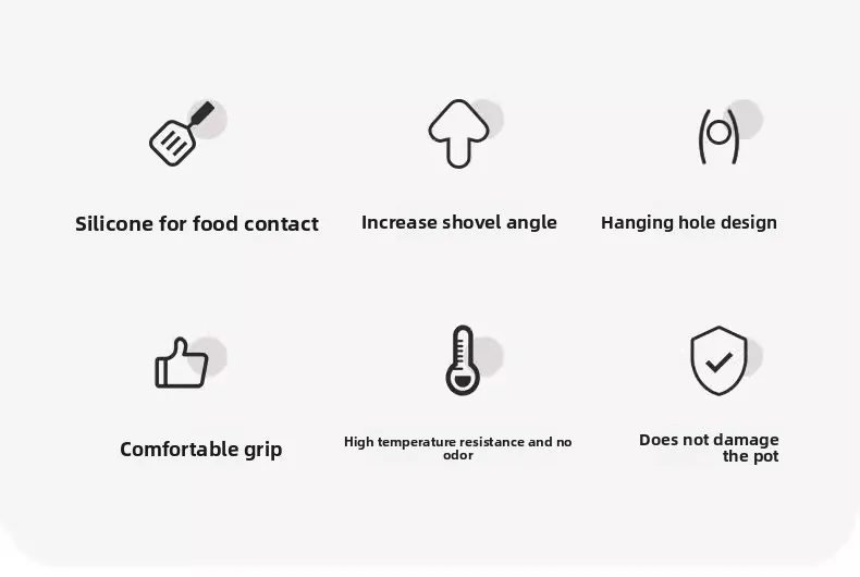 High-Temperature Resistant Anti-Scalding Kitchen Utensils Factory Direct Supply Wooden Handle Cooking Tool Set factory