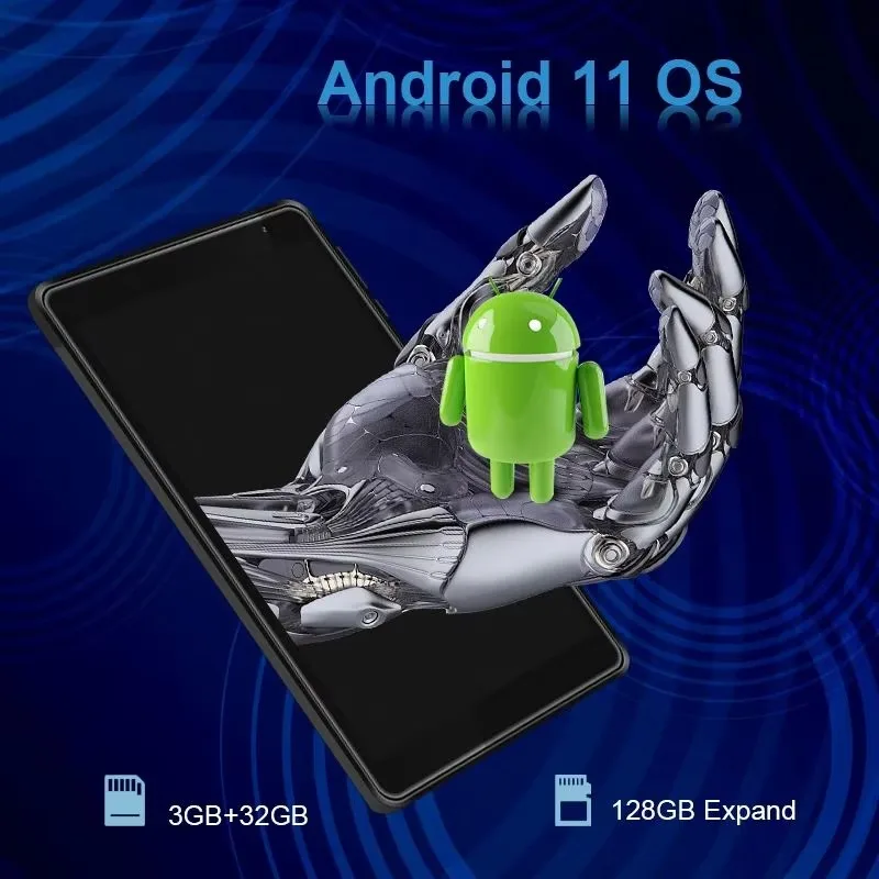 OEM Mini PC Tablet 8 Inch WIFI GPS Tablet with Camera USB Interface Android 10.0 2GB+32GB Memory Touch Screen Business