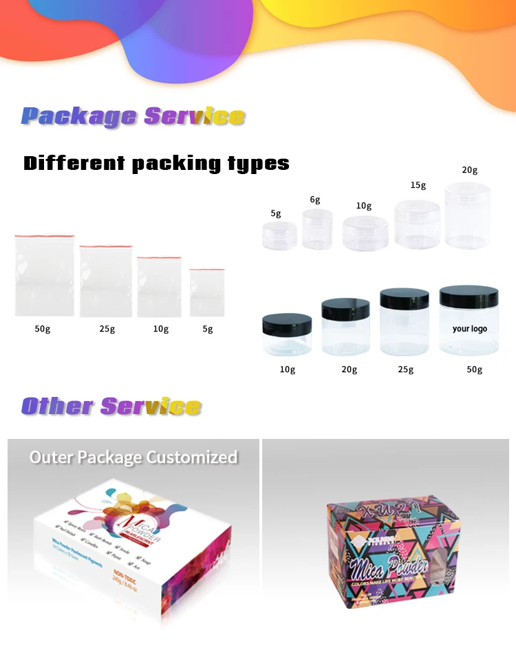 Wholesale Mica Powder Set Candle Epoxy Resin 25 Colors Mica Pigment