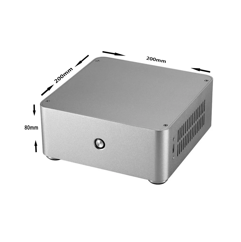 OEM Cnc Machining Parts NUC Mini Itx Case Aluminum Portable DIY Slim Computer PC Case Machining Services