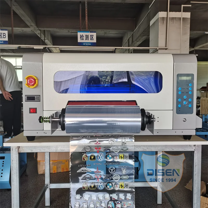 Roll to Roll Uv Dtf Printer Hosonsoft 30cm A3 Pet a B Film Making Logo Printing Machine Transfer Stickers With Lamination