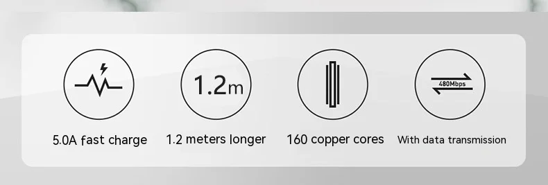 three data cable 5A 3C Electronic Consumer Products Manufacture