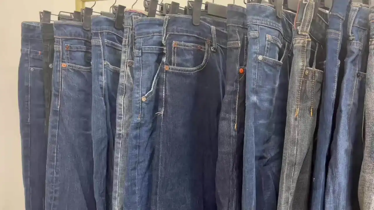 Stock Used Jeans Men Skinny Jeans Surplus Garments Cheap Secondhand