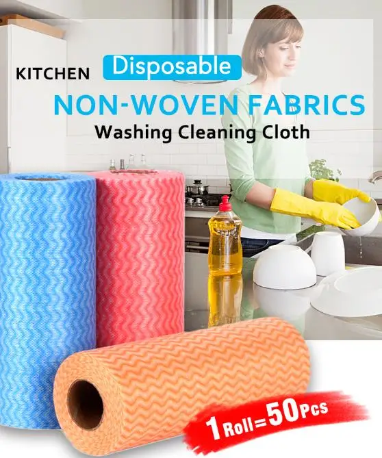 Disposable Non Woven Cleaning Cloths Raw Material Manufacturer Spunlace