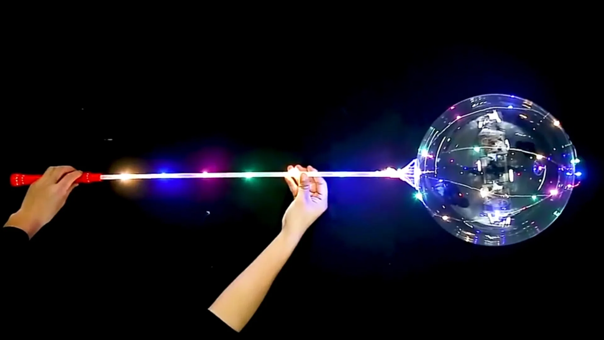 20 Inch Christmas Led Balloonstransparent Bobo Ballon Lights Flashing