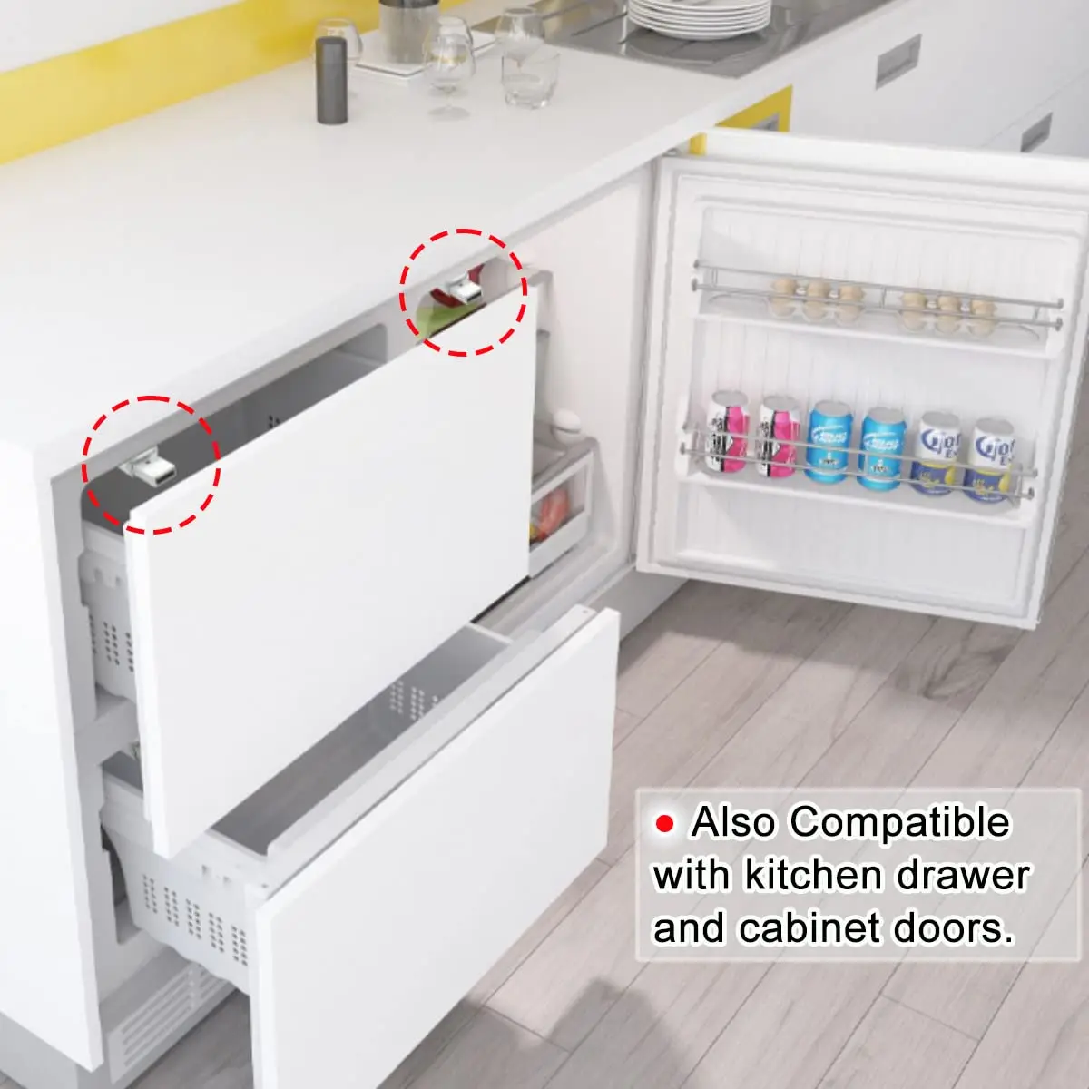 Heavy Duty Push To Open Hardware Push Latch Lock For