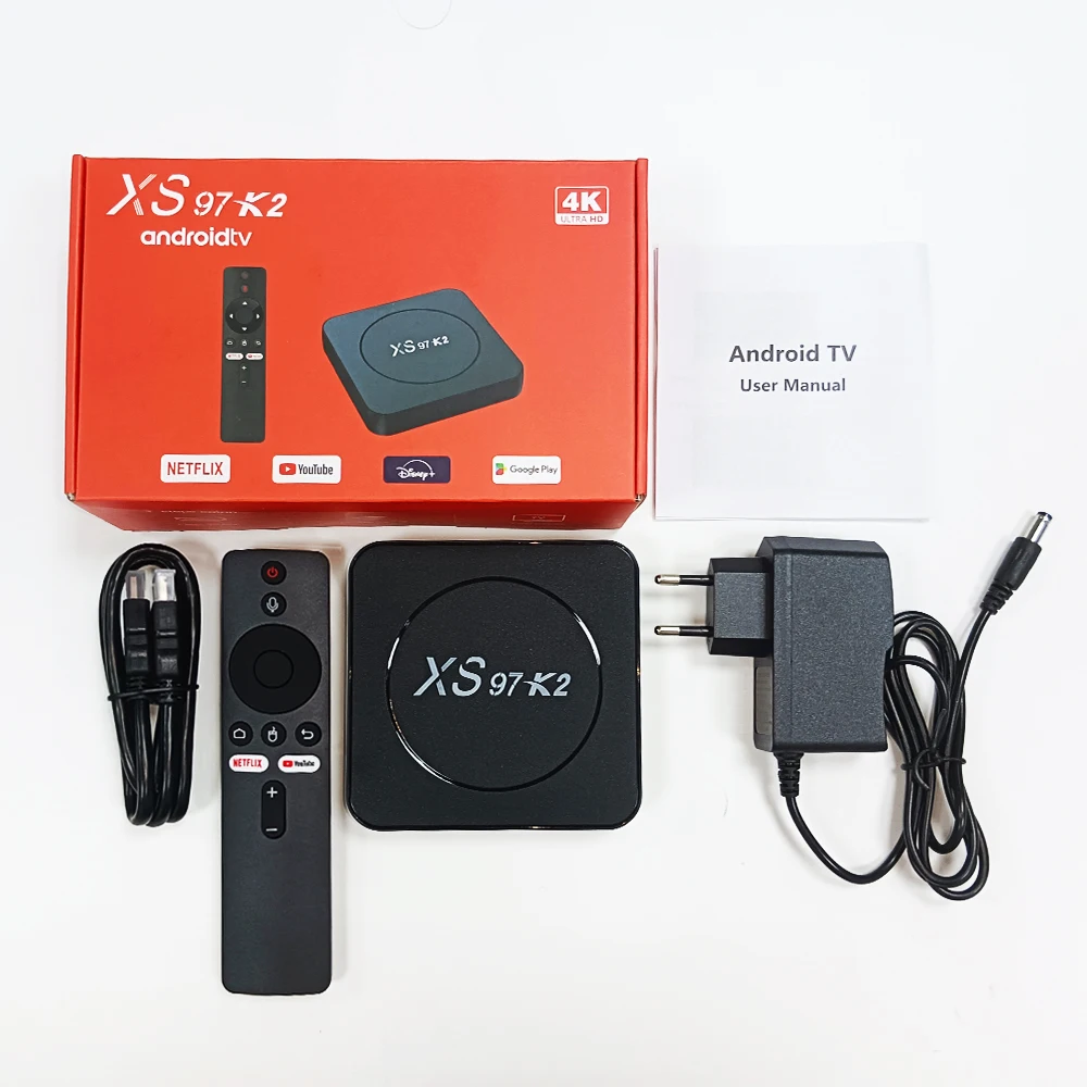 XS97 K2 BT 4K Set-Top Box - Android 10, Dual Wi-Fi 2.4G/5G, 2GB