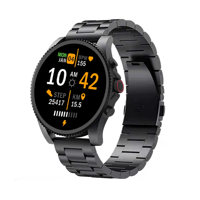 2022 Simba Smart Watch C08 Full Round Touch Screen Heart Rate Monitor Sports Fitness  Android IOS Watches Men Smartwatch