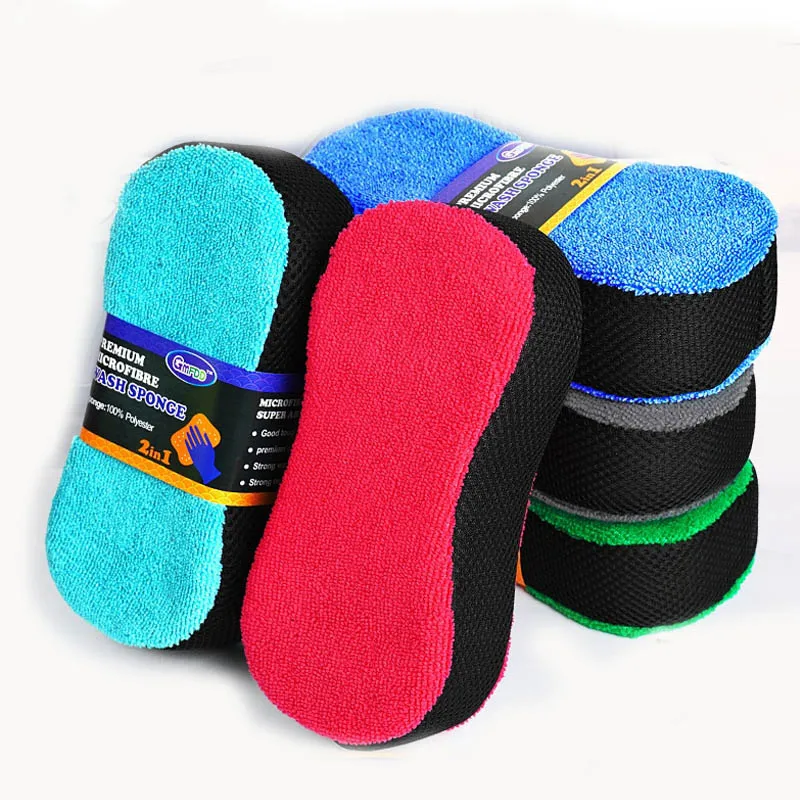 Аксессуары для автомойки двухсторонние многоцелевые губки чистки автомобиля стеклоочиститель инструменты полировки