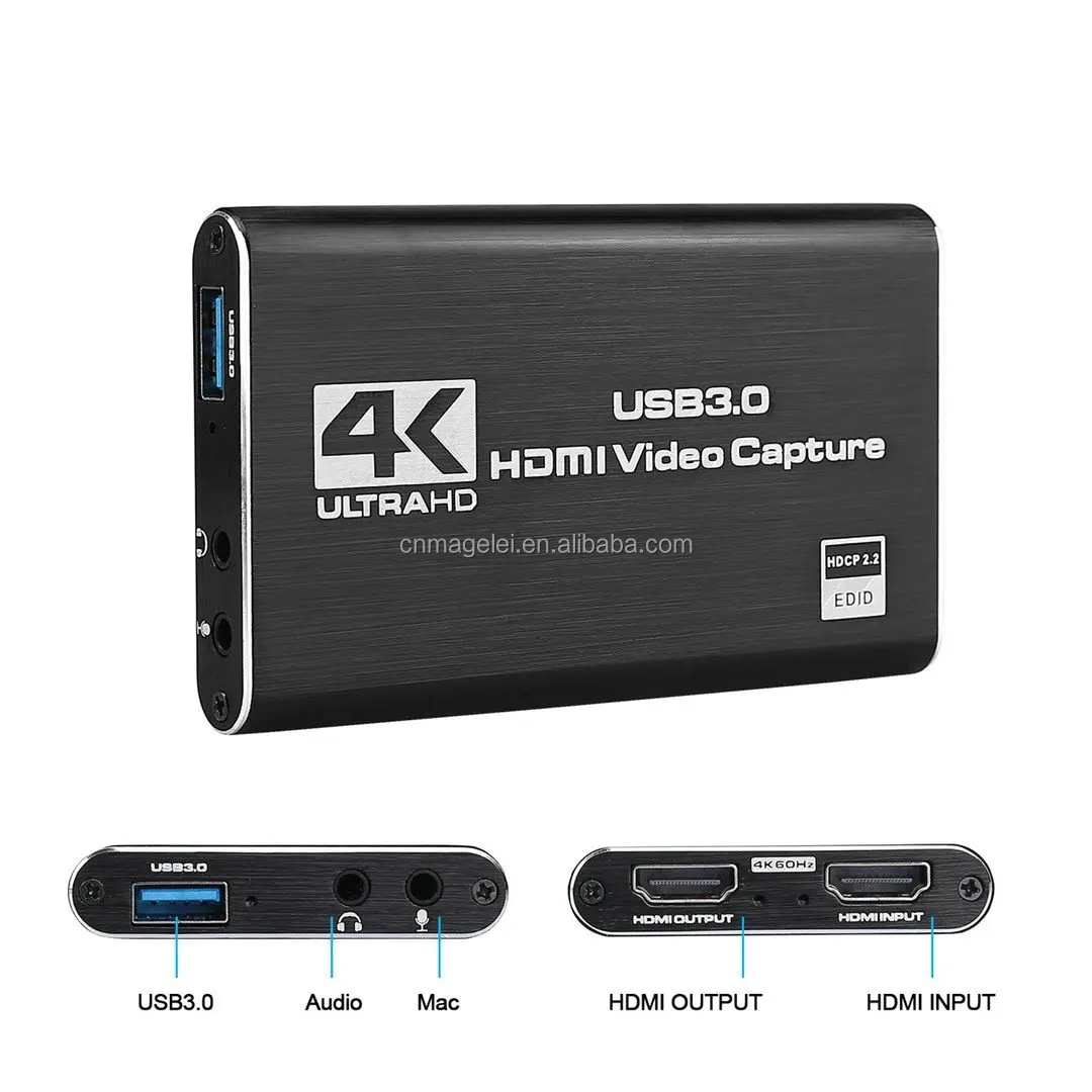 Video Capture Equipment HDMI to USB 3.0 4k 60hz Capturadora De Video HDMI  Video Capture Card for Gaming Live Streaming| Alibaba.com