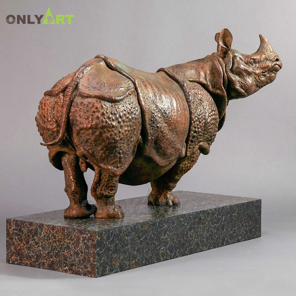 Bronze Animal Sculptures Home Decor Marble Base Bronze Rhino Rhinoceros  Statue For Collection - Buy Bronze Sculpture,Animal Statue,Bronze Rhino  Product on 