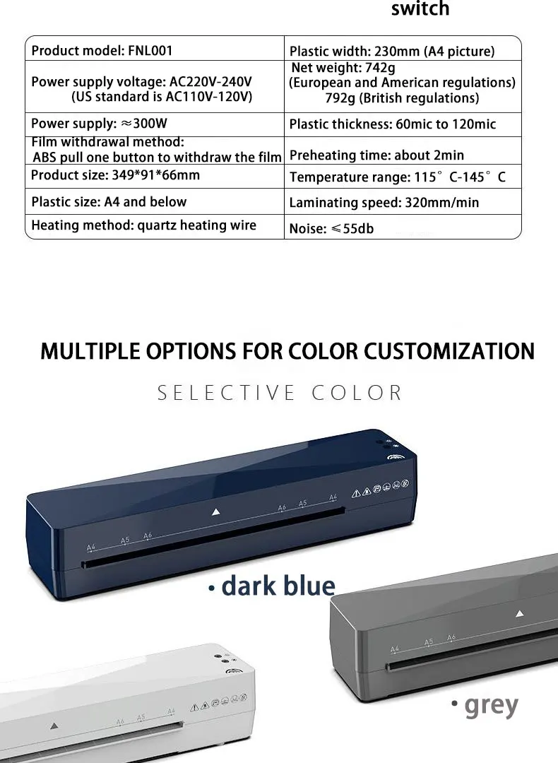 Portable Paper Laminating Machine Thermal Lamination Machine - Buy