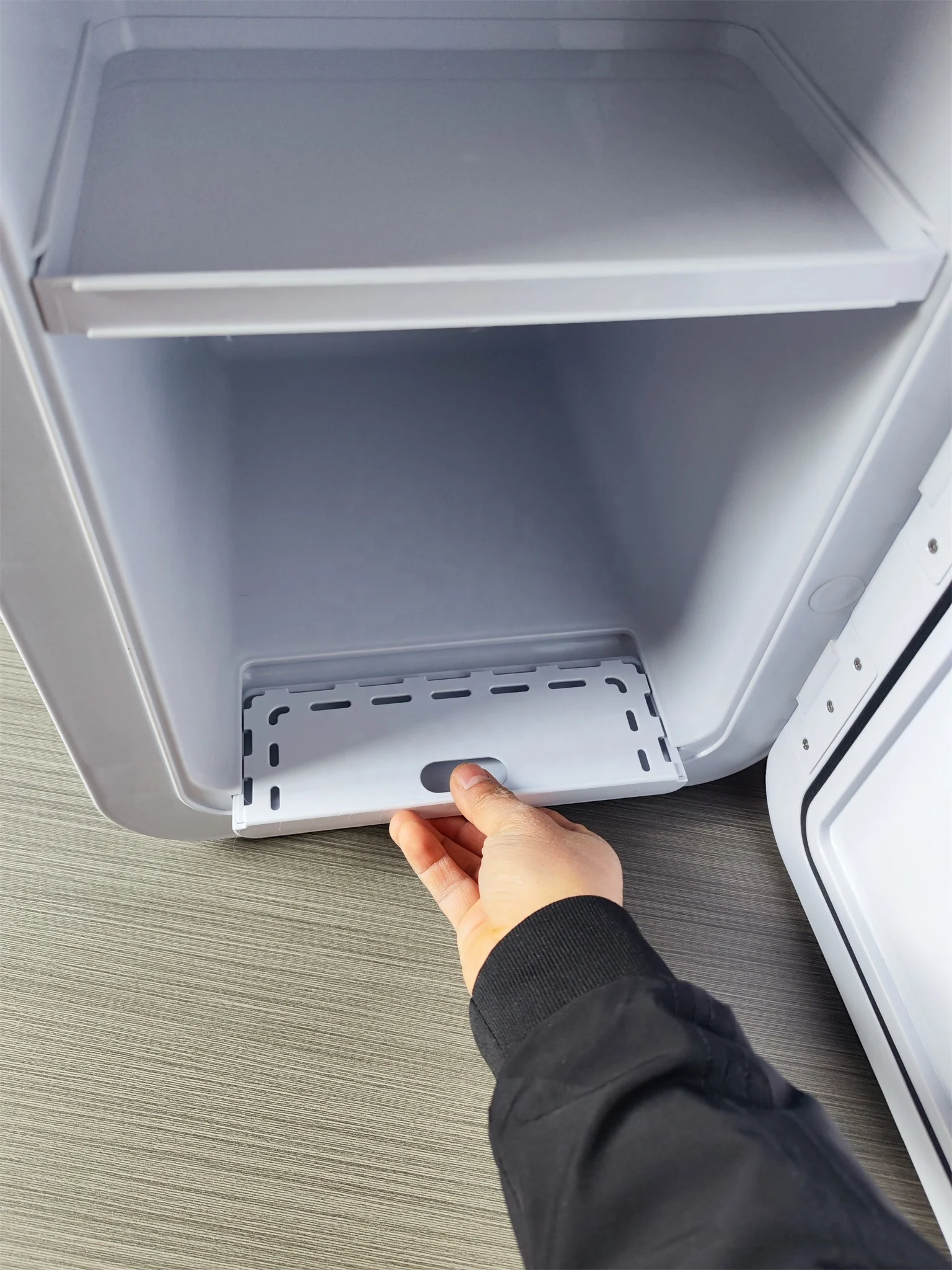 Double Door Mini Fridge With Freezer For Bedroom Office Or Dorm With