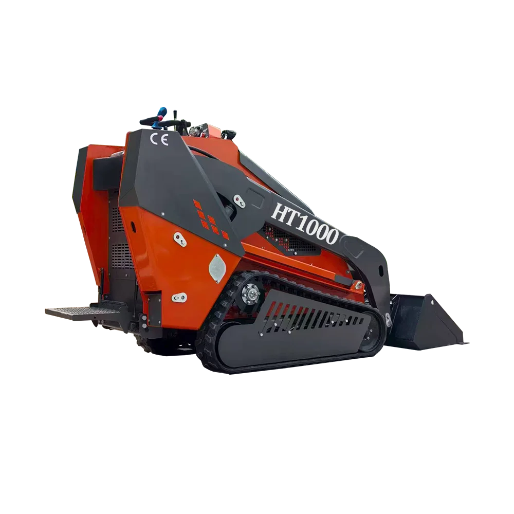 Kubota Dieselmotor Hög Effektivitet Billig Pris Mini Skid Steer Laddare Spår HT1000