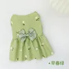 Robe de princesse fleurie - Vert début du printemps