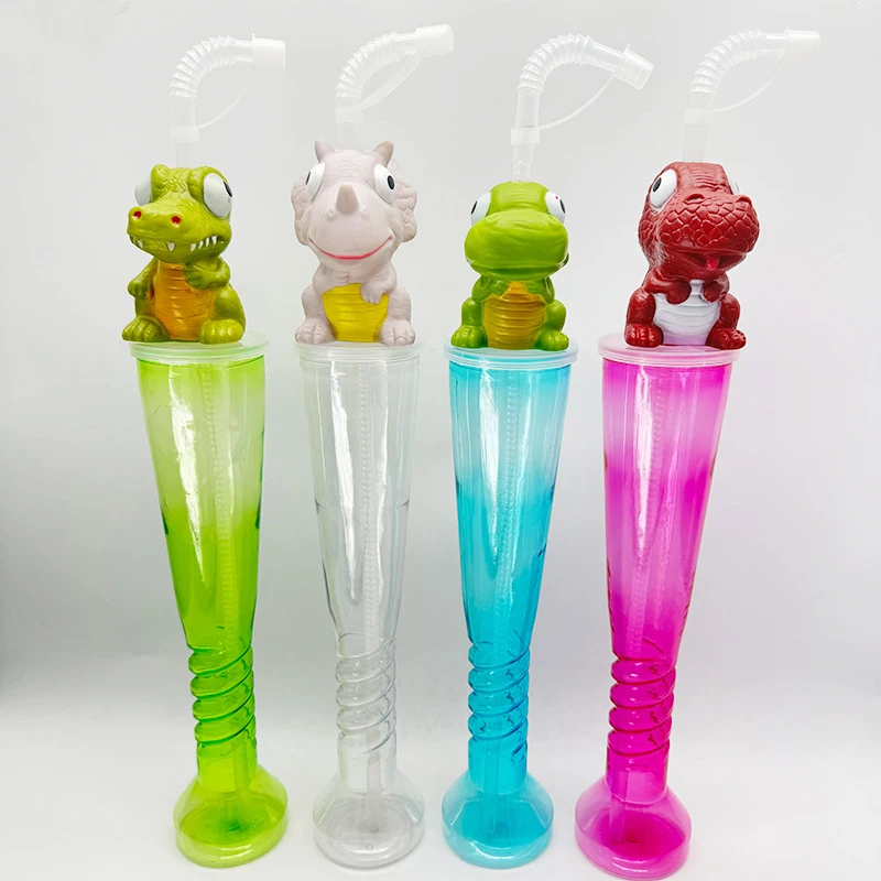 Eco-friendly 12oz Plastic Cups Customized Animal Slush Cups for Kids'  Parties
