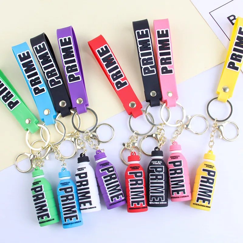 Lilangda 2023 New Cute Cartoon Prime Key Chain Soft Pvc Keychain Drink ...