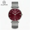 Round Case+Wine Red Sunshine Dial 07