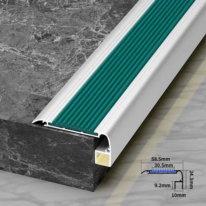 SDW070A Aluminum Stair Nose Molding with LED Light Diffuser Channel, L ...