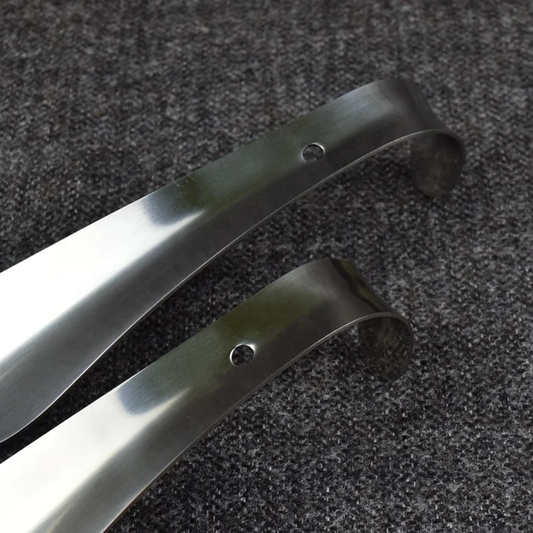 Профессиональный 16 см коленчатый дизайнерский металлический обувной рожок из нержавеющей стали под