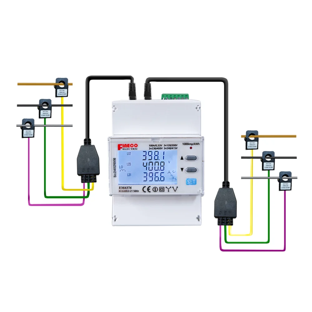 Em4374 Multichannel Energy Meter Multi Circuit Energy Meter Power Clamp ...