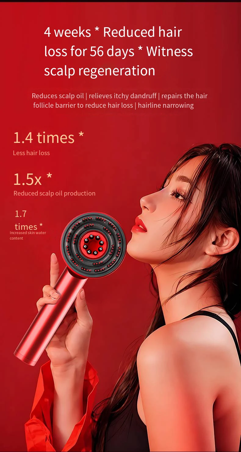 Advanced Ems Scalp Massager Comb Electric Hair Oil Applicator Electric