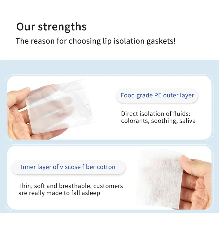 Custom Label Oral Isolation Cotton Pad Lip-specific Disposable ...