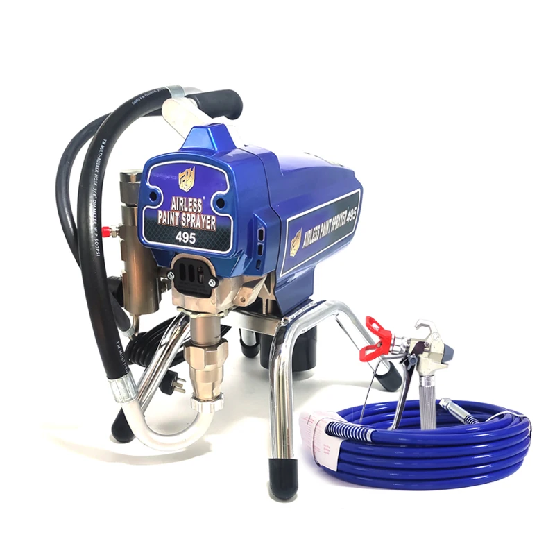220v 50Hz 3300psi 495 Professional Airless Paint Sprayer with Piston Pump Spray Gun 517 523 Tip