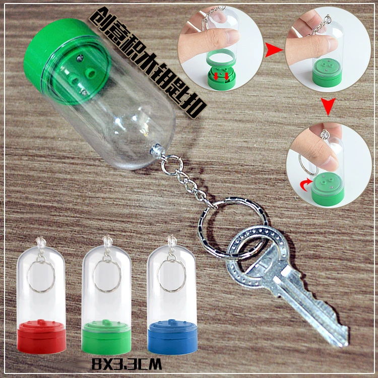 Key Chain Ring Mini Figure Display Box Figure Show Box Building Blocks Phone Pendant DIY MOC Bricks Toys for Gift