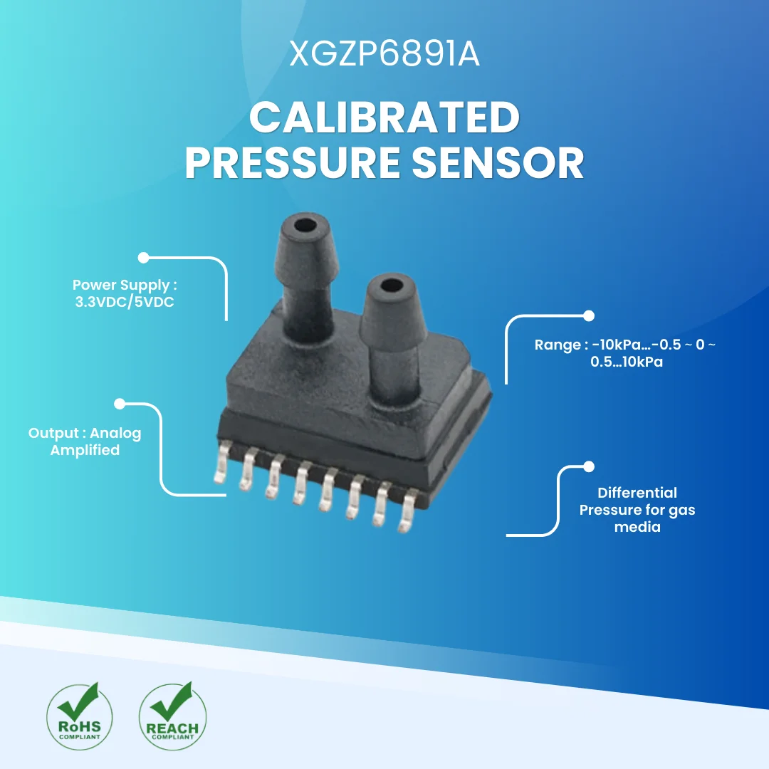 OEM Low Differential Pressure Sensor Chip - XGZP6891A
