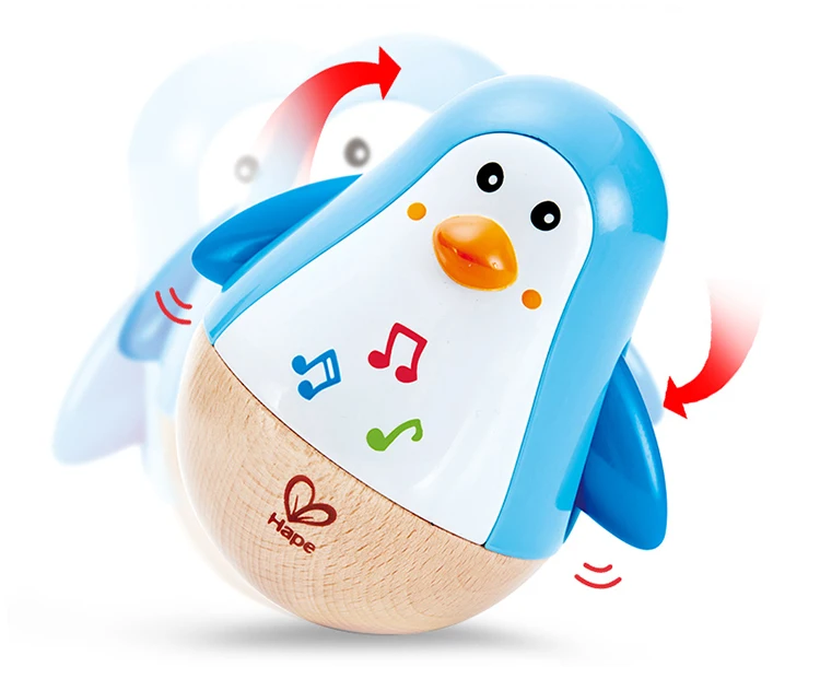 Baby Penguin Exercise Hearing Musical Wobbler Tumbler Toy With Tinkling ...