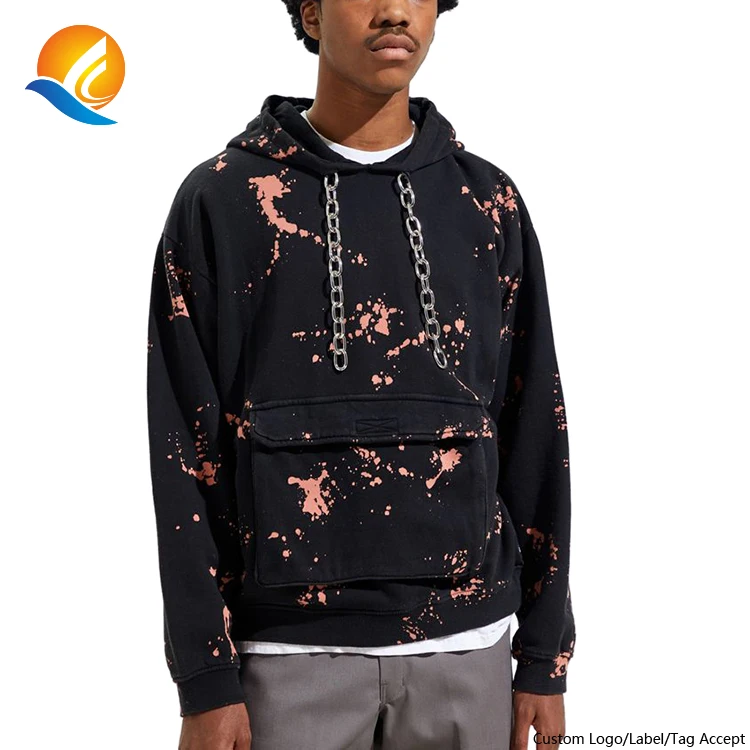 how to wear chains with a hoodie