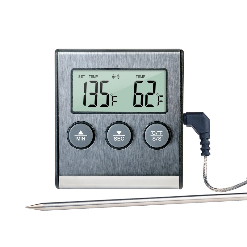 Kitchen Use Waterproof Stainless Steel Probe Professional Best Household Grilling Meat Thermometer