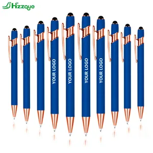 Custom Logo Printed Ballpoint Pens Factory Price Plastic Bulk Retractable 1.0mm Writing Width for Office & School