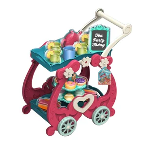 Playing House Afternoon Tea Trolley Cart Tea Set Toy