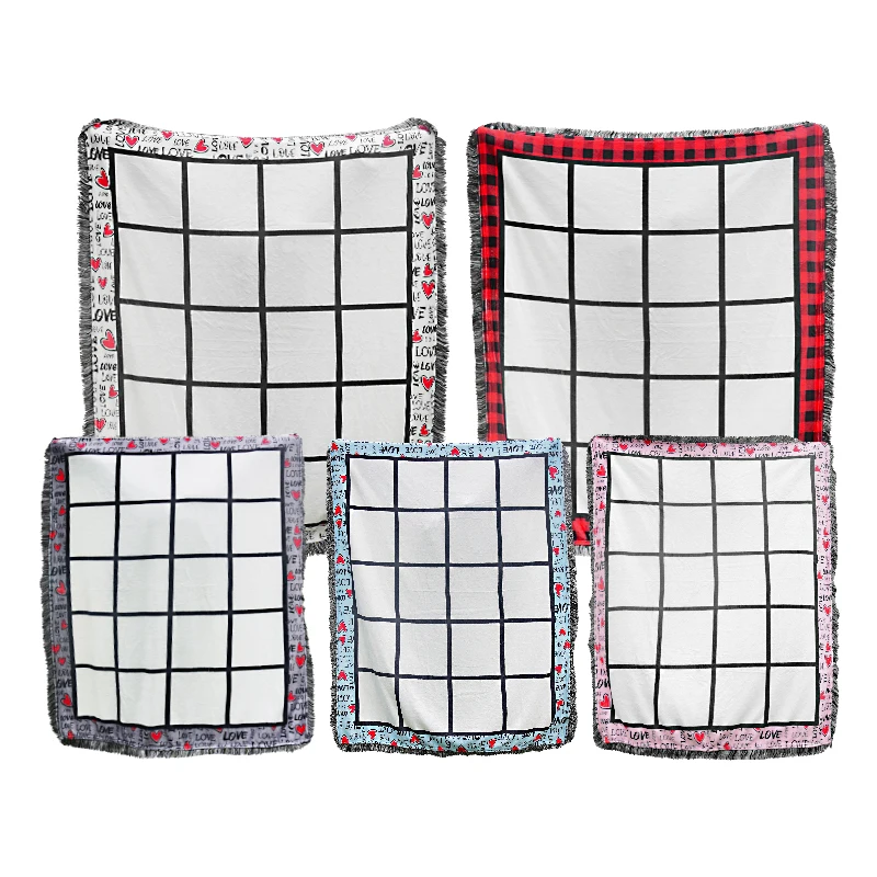 Blank Sublimation Blankets for Heat Press Printed 20 Panels Photo