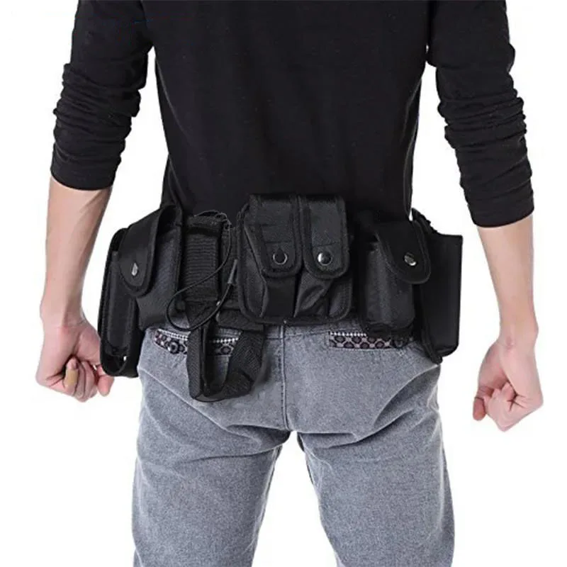 Outdoor Multi-functional Mountaineering Hunting Pouches Utility Tactical Belt Heavy Duty Nylon Equipment Tactical Belts