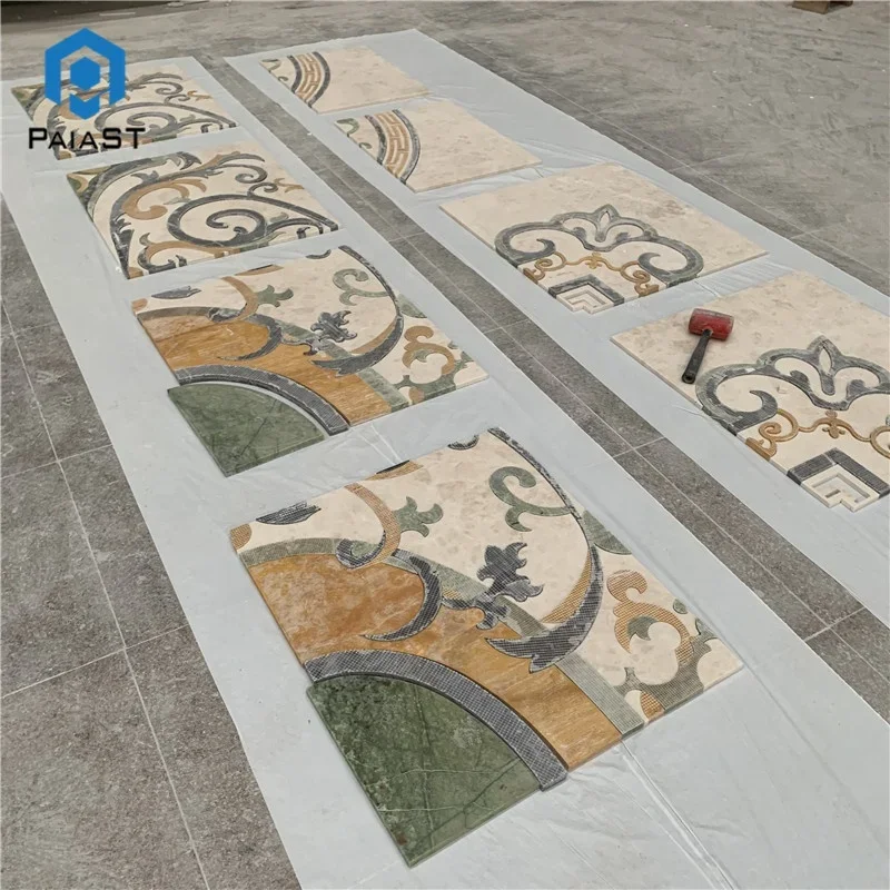 Simple Beautiful Customize Waterjet Tiles Floor Medallion Flower Tile Patterns Pattern Marble